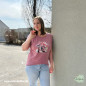 Preview: Bügelbild Flower Boots rosa